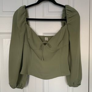 Aritzia Wilfred Novella top - Sage Green